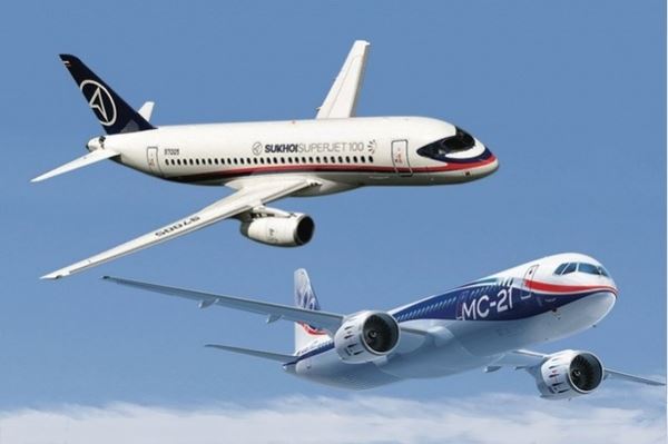 Отечественные пассажирские самолёты МС-21 и Sukhoi Superjet импортозаместят на два года раньше, чем планировалось