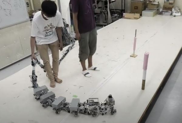Японские исследователи представили многоногого робота Myriapod